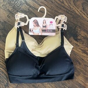 Under Control Seamless Nursing Bras bralettes 2 piece size XL New With Tags